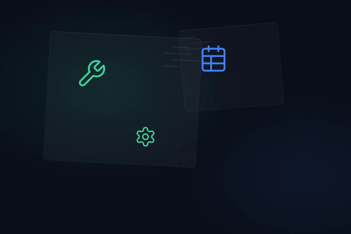Resource and equipment scheduling dashboard for service businesses