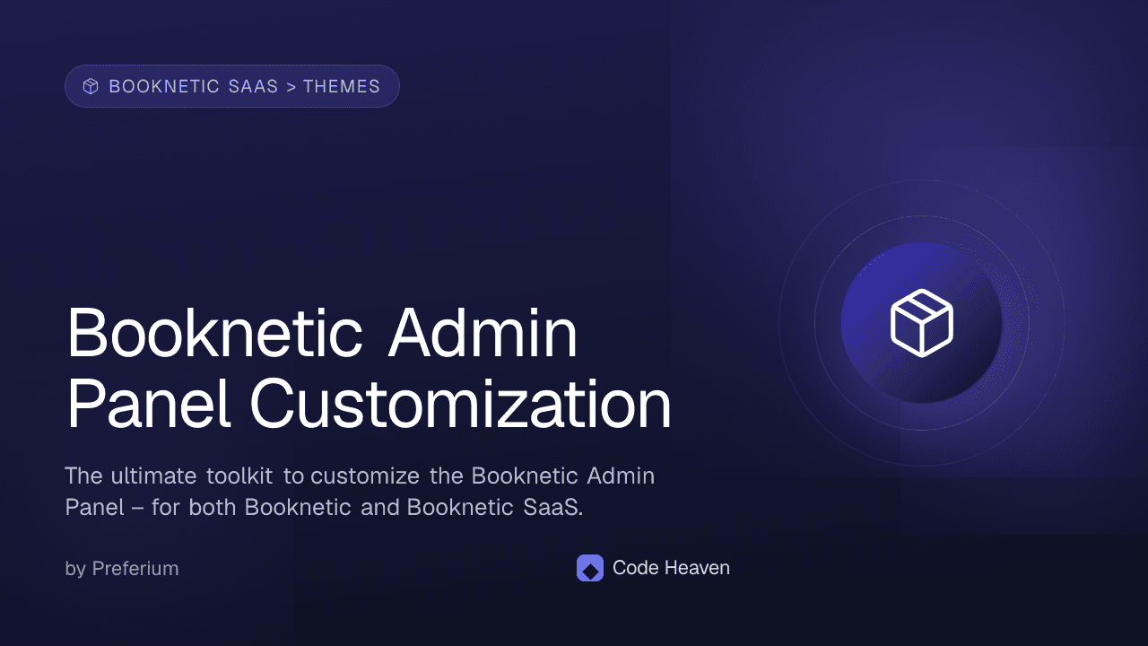 Booknetic Admin Panel Customization — screenshot 1
