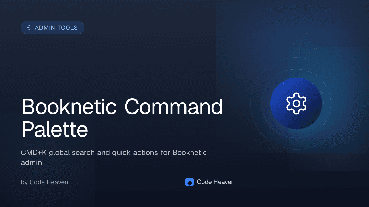 Booknetic Command Palette
