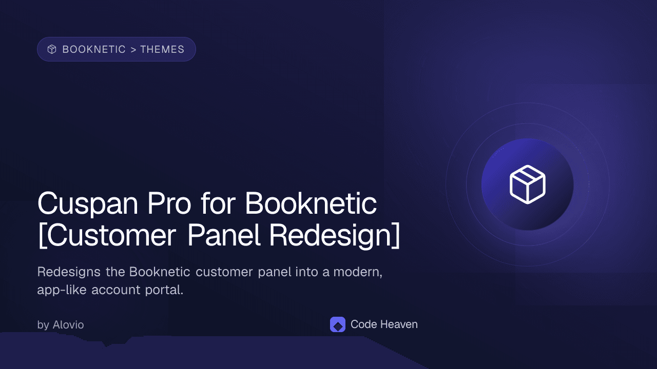 Cuspan Pro for Booknetic [Customer Panel Redesign]