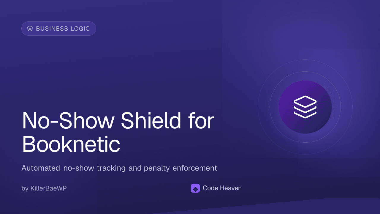 No-Show Shield for Booknetic — screenshot 1