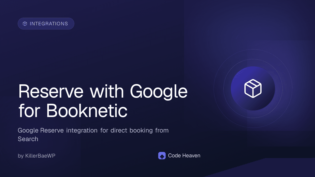 Reserve with Google for Booknetic — screenshot 1
