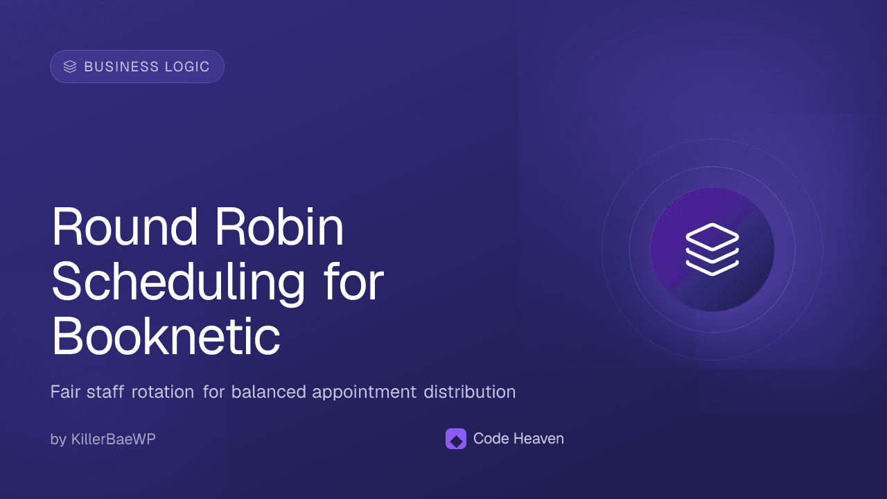 Round Robin Scheduling for Booknetic — screenshot 1