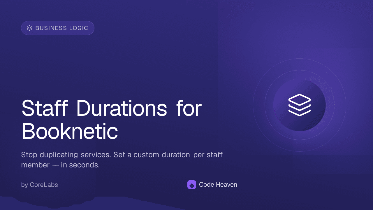 Staff Durations for Booknetic — screenshot 1