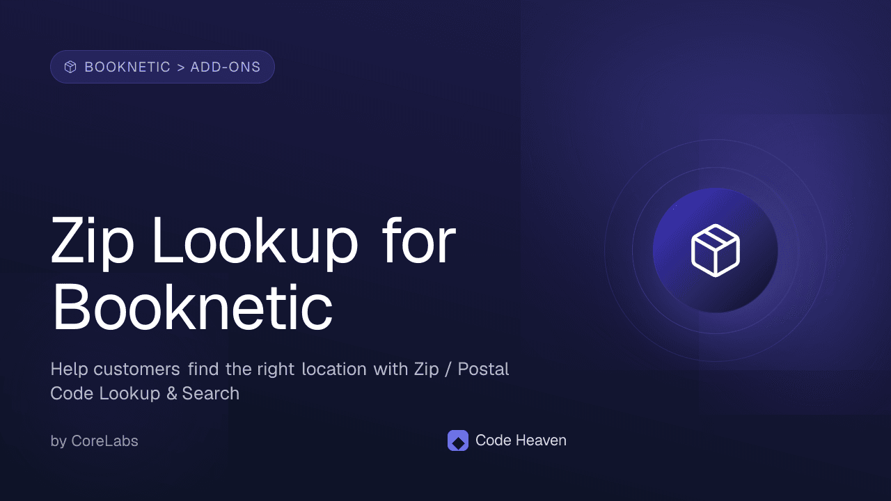 Zip Lookup for Booknetic — screenshot 1