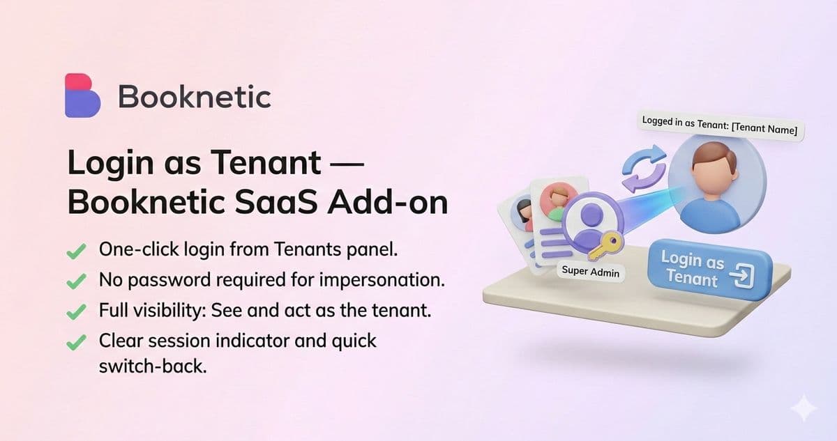 Booknetic Login As Tenant — screenshot 1