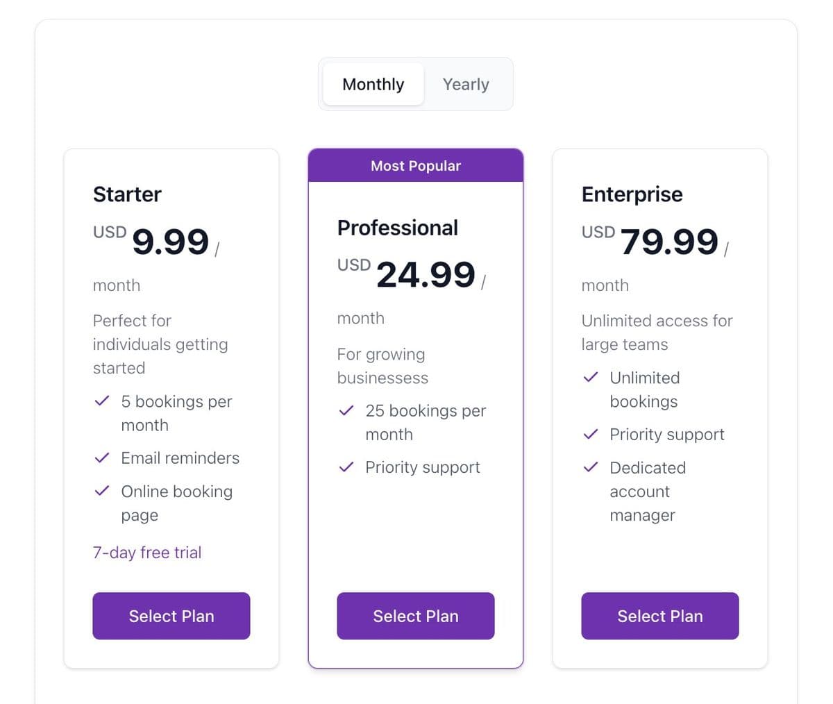 Booknetic Subscriptions — screenshot 1