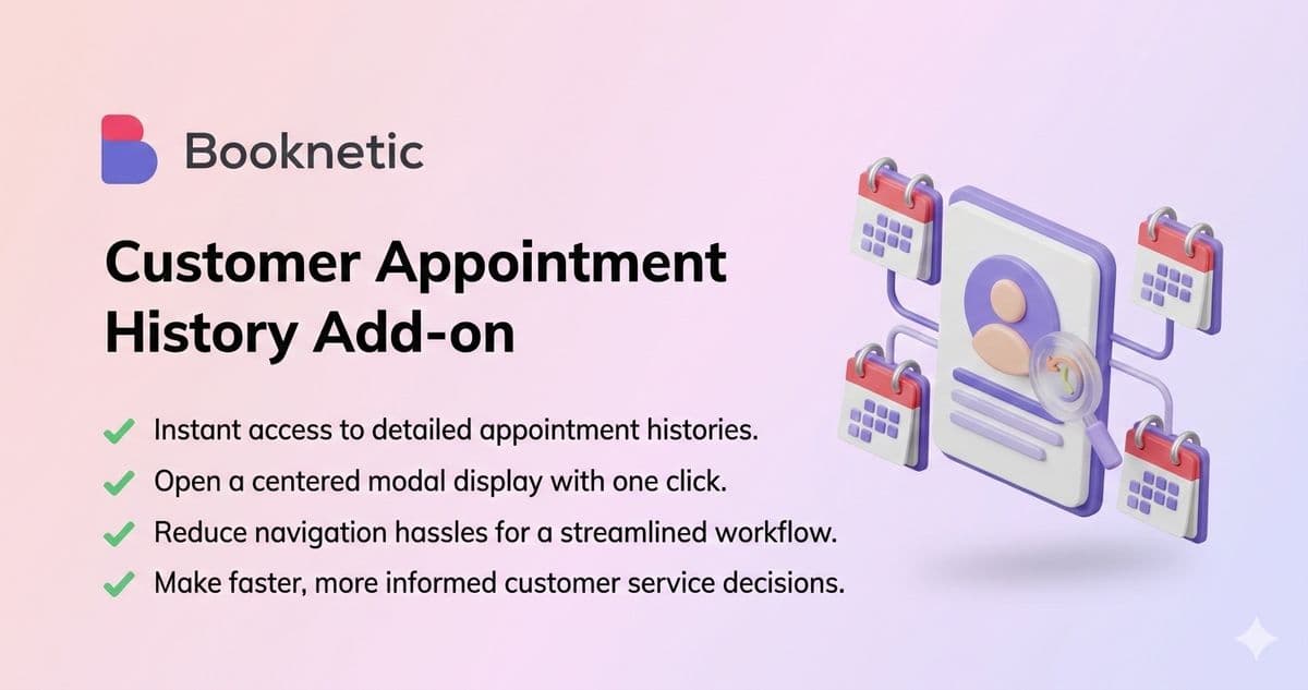 Customer Appointment History — screenshot 1