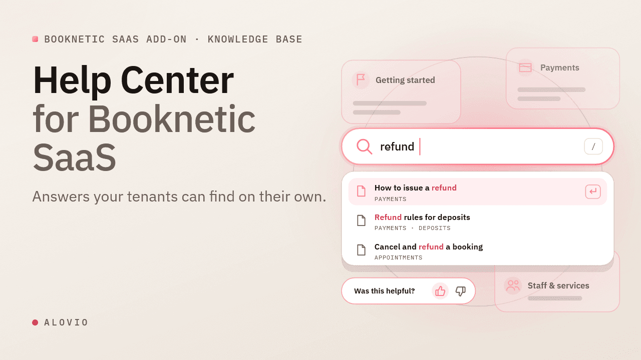 Help Center for Booknetic SaaS