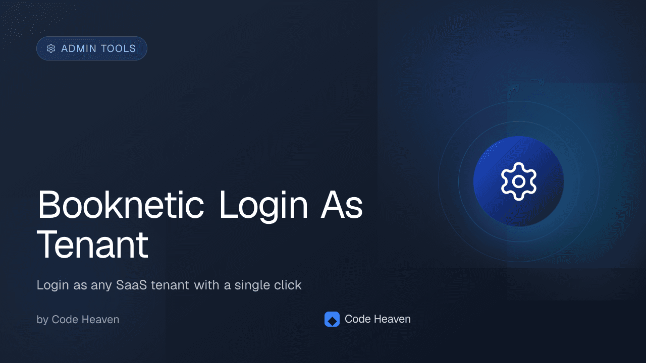 Booknetic Login As Tenant